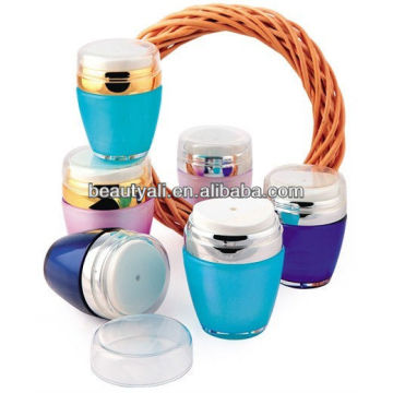 30ml 50ml Plastic Waist Drum Acrylique Airless Cream Jars Et Bouteilles Avec Pompe